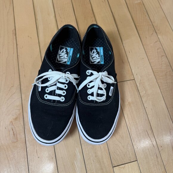 VANS ComfyCush black low profile canvas shoes size 9 - Picture 3 of 10